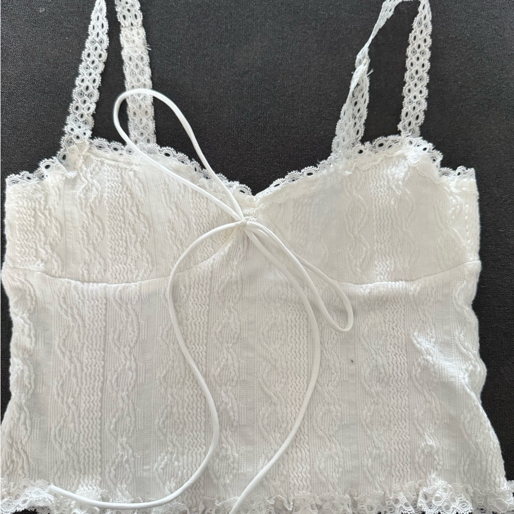 Edikted white tank top